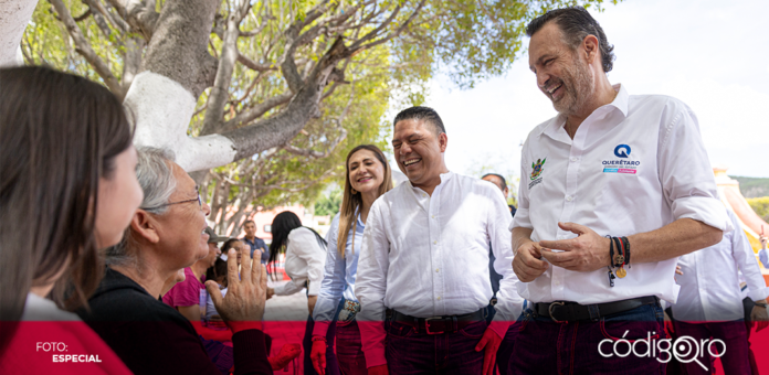 El gobernador de Querétaro, Mauricio Kuri, visitó el municipio de Peñamiller. Foto: Especial