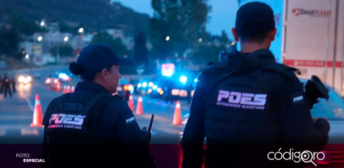 Elementos de POES mantienen operatividad en la zona limítrofe de Querétaro con Guanajuato, en donde detuvieron a 20 personas y recuperaron 2 unidades robadas