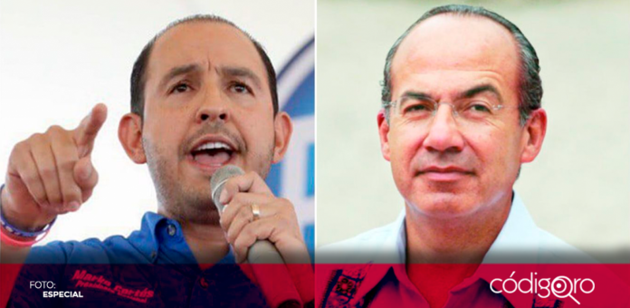 Felipe Calderon y Marko Cortés se trenzaron en una polémica por el descalabro del PAN. Foto: Especial
