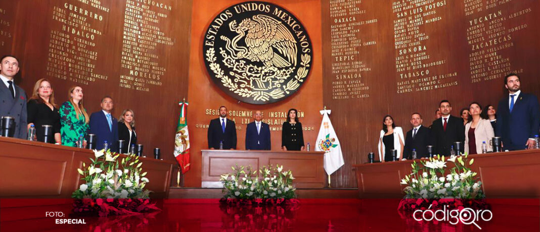 Fue instalada la 61 Legislatura del Congreso del Estado de Querétaro. Foto: Especial