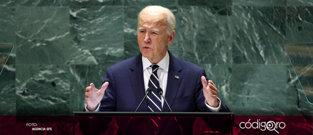 En la Asamblea General de la ONU, el presidente de EUA, Joe Biden, abogó por una solución diplomática para evitar una 