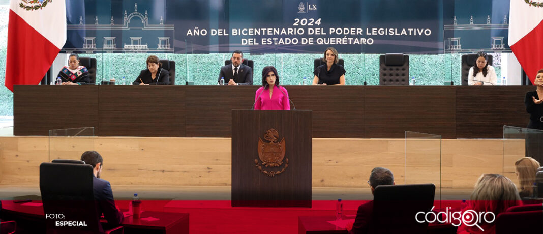 Mariela Ponce Villa presentó su tercer informe como presidenta del Poder Judicial. Foto: Especial