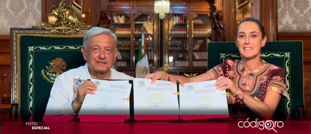 El presidente de México, Andrés Manuel López Obrador, publicó la reforma judicial. Foto: Especial