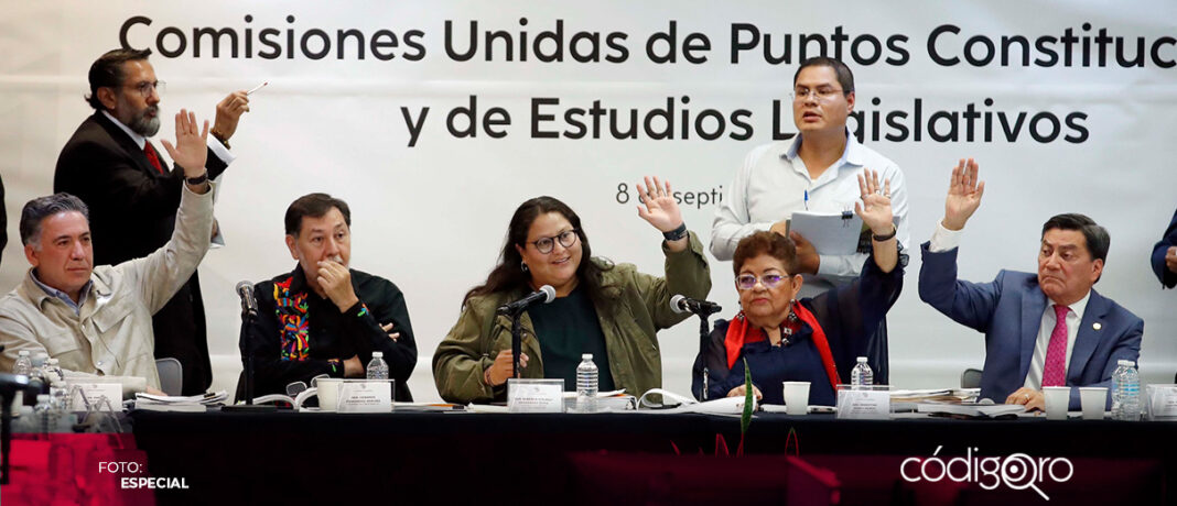 Las Comisiones Unidas de Puntos Constitucionales y de Estudios Legislativos aprobaron la reforma judicial. Foto: Especial