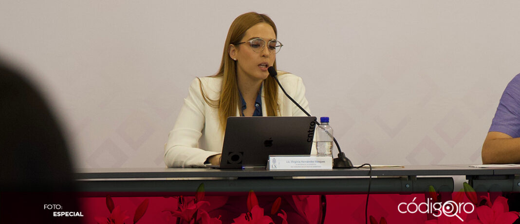 El titular de Sejuve, Virginia Hernández, compareció ante el Congreso Local. Foto: Especial