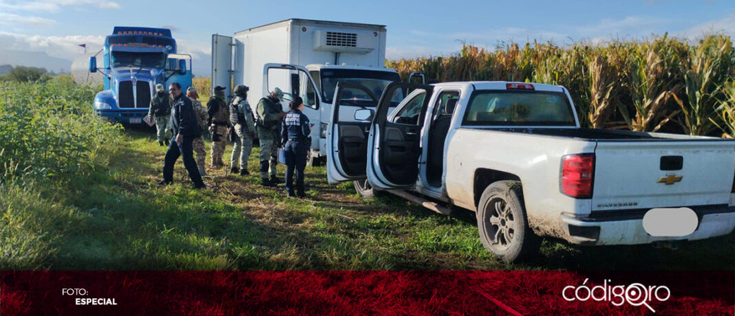 La Policía Municipal de San Juan del Rio detectó una toma clandestina de combustible. Foto: Especial