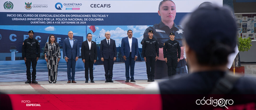 La Policía Nacional de Colombia capacitó a policías de Querétaro, Corregidora y San Juan del Río en operaciones tácticas, con el objetivo de fortalecer los conocimientos, destrezas y habilidades del personal policial, procesal y de custodios