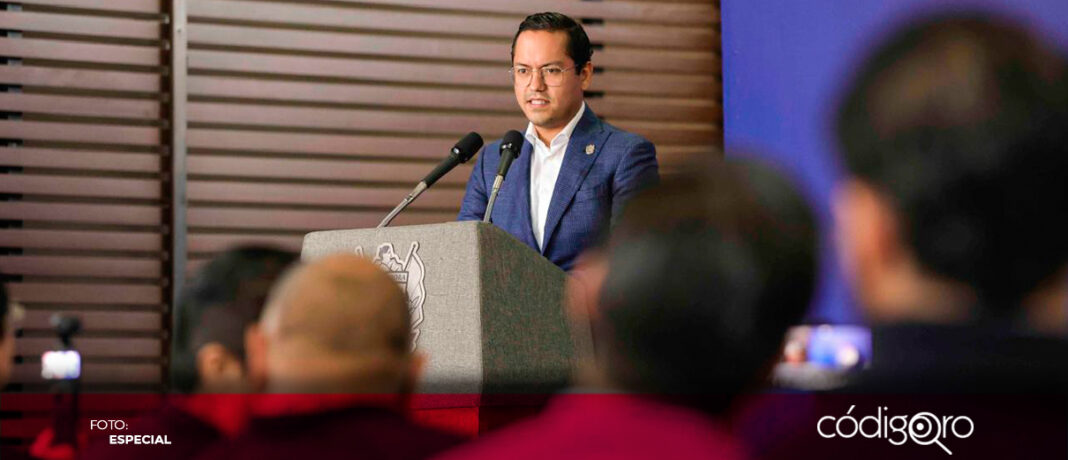 El presidente municipal de Corregidora, Chepe Guerrero, anunció su proyecto de obras. Foto: Especial