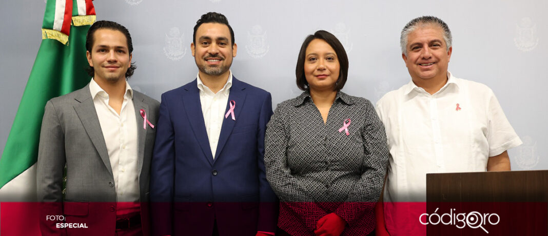 Diputados locales de Morena anunciaron una campaña de prevención del cáncer de mama. Foto: Especial