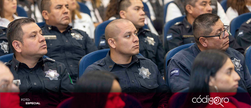 Agentes de seguridad pública recibieron capacitación internacional de materia táctica. Foto: Especial