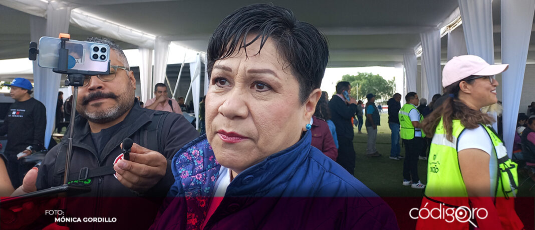 La secretaria de Salud, Martin Pérez Rendón, confirmó los casos de intoxicación por clembuterol en Tolimán. Foto: Mónica Gordillo