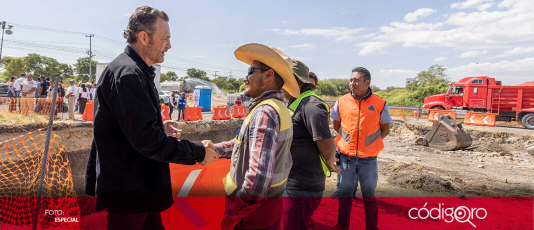 El gobernador Mauricio Kuri atestiguó el inicio de la construcción del Paso Superior Vehicular 