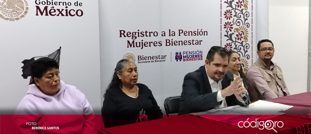 En Querétaro, al menos 19 mil ciudadanas recibirán la Pensión Mujeres del Bienestar, cuyo registro inició el 7 de octubre y finalizará el 30 de noviembre; se podrán registrar mujeres de 63 a 64 años de edad, así como las de 60 a 64 años de municipios indígenas o afromexicanos