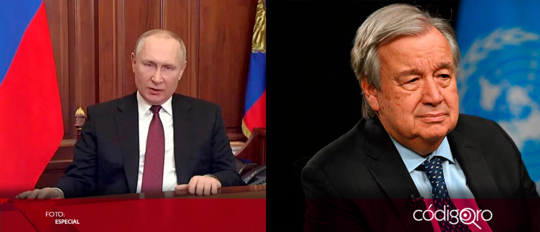 Este jueves, el presidente ruso Vladimir Putin se reunirá con el secretario general de la ONU, António Guterres, tras la cumbre los BRICS, informó el portavoz diplomático del gobierno ruso, Iuri Ushakov