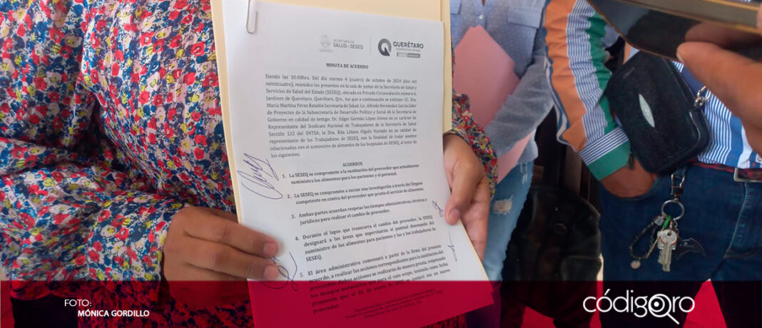 A partir del 1 de enero de 2025, cambiará el proveedor de los comedores de hospitales públicos del estado; por ello, Martina Pérez, secretaria de Salud estatal, dijo que se podrían aplicar sanciones a la empresa en las situaciones en las que haya infringido el contrato