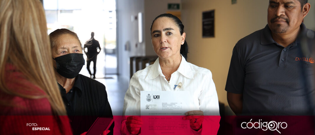 La diputada local de Movimiento Ciudadano, Teresita Calzada Rovirosa, presentó una iniciativa de ley. Foto: Especial