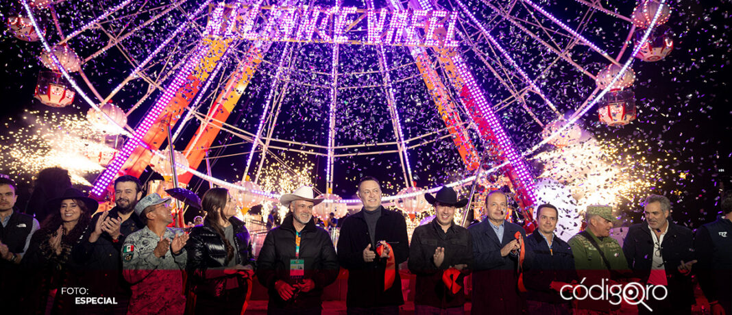 El gobernador de Querétaro, Mauricio Kuri, inauguró la edición 2024 de la Feria Internacional Ganadera. Foto: Especial