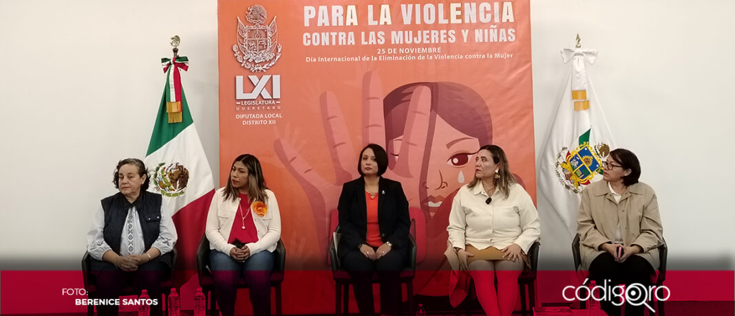 Diputadas locales se pronunciaron por erradicar la violencia contra las mujeres. Foto: Berenice Santos