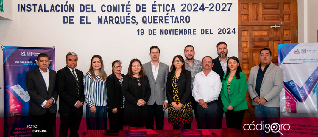 Con el objetivo de fomentar la mejora del servicio público y prevenir actos u omisiones, Rodrigo Monsalvo, alcalde de El Marqués, encabezó la instalación del comité de Ética 2024-2027 