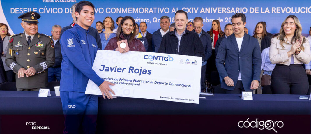 Iridia Salazar, titular del Indereq, hizo un reconocimiento a los cinco ganadores del Premio Estatal del Deporte 2024