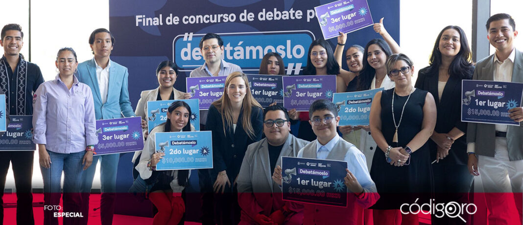 Virginia Hernández encabezó la premiación de la final del concurso de Oratoria y Debate Político “Hugo Gutiérrez Vega”, Debatámoslo 2024