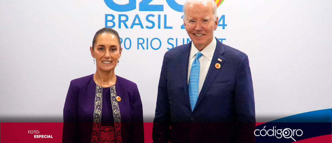 Joe Biden y Claudia Sheinbaum dialogaron sobre migración, seguridad y economía durante su primer encuentro en el marco del G20 en Brasil