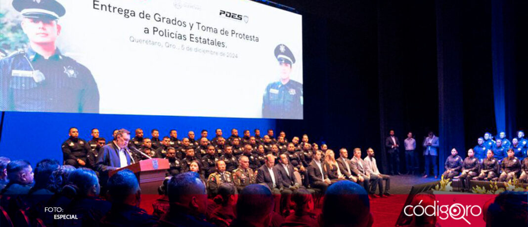 El gobernador Mauricio Kuri encabezó la toma de protesta a 47 nuevos policías estatales; además, aseguró que seguirá trabajando para consolidar a la policía queretana como la más profesional del país