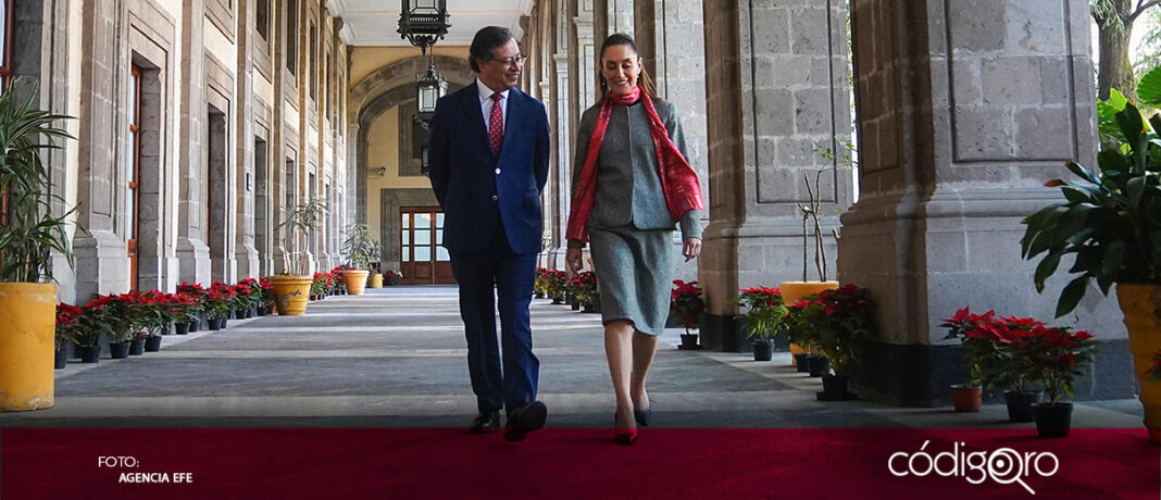 La presidenta Claudia Sheinbaum se reunió con su homólogo colombiano Gustavo Petro; hablaron sobre la cooperación bilateral, así como la unión de América Latina y el Caribe