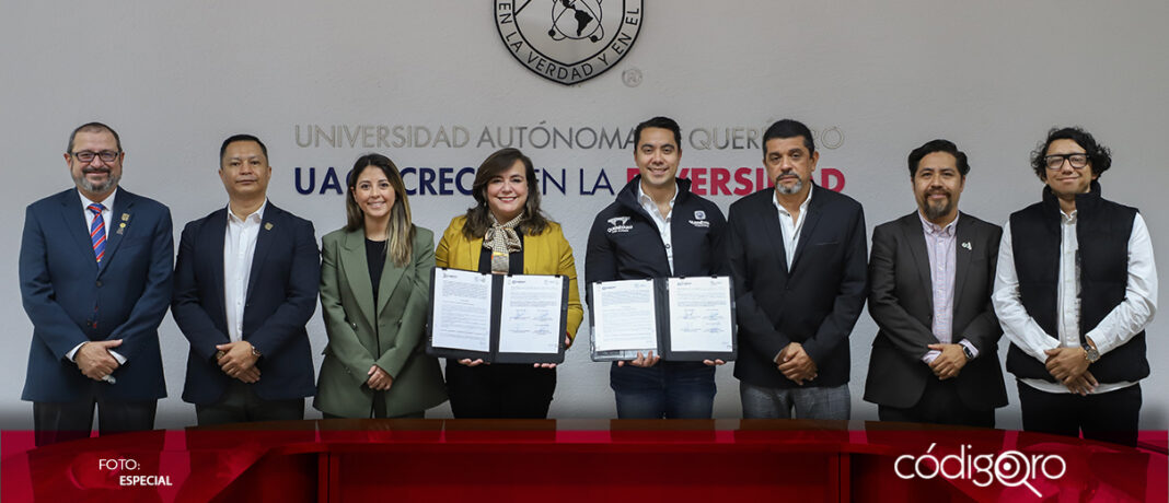 La UAQ y el municipio de Querétaro firmaron un convenio en materia de arte y cultura, con el objetivo de difundir el acervo cultural, académico, de investigación y artístico de la demarcación para reforzar el tejido social