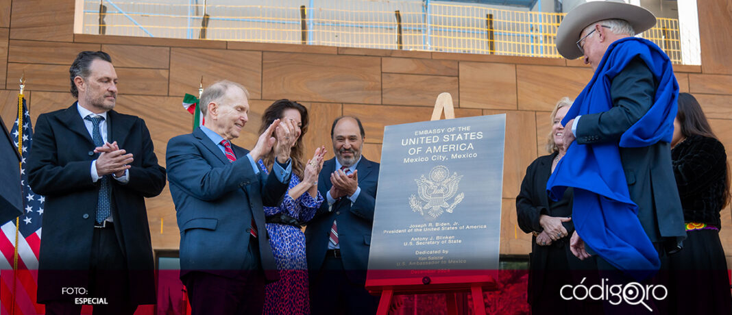 El gobernador Mauricio Kuri asistió a la develación de la placa conmemorativa de la nueva sede de la Embajada de EUA en México; aseguró que este acto es un símbolo de la unidad y lazos entre ambas naciones