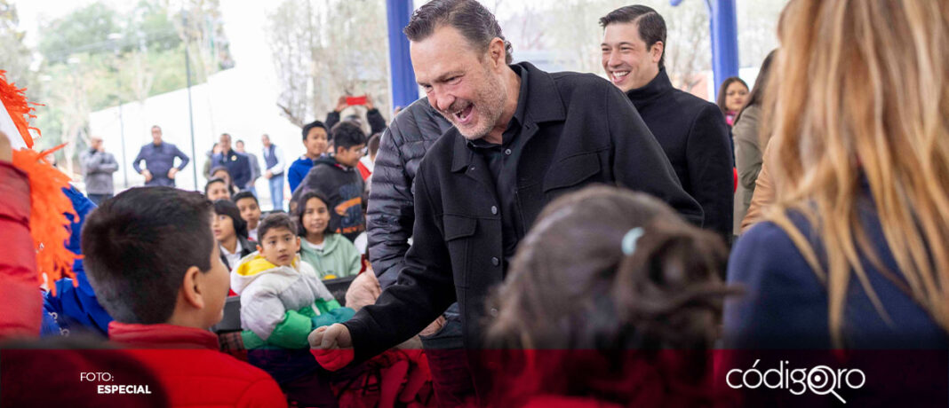 Mauricio Kuri encabezó la entrega de obra en una escuela primaria de La Cañada, El Marqués, en la que se invirtieron 140 millones de pesos