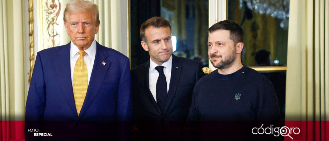 El presidente electo de EUA, Donald Trump se reunió con el presidente ucraniano Volodímir Zelenski en Francia; en el encuentro también participó Emmanuel Macron, quien los invitó para las conmemoraciones de la reapertura de Notre Dame de París