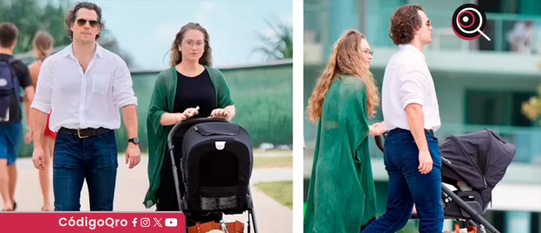 ¡El actor Henry Cavill y su pareja, Natalie Viscuso, se convirtieron en padres por primera vez! Fueron captados el fin de semana paseando con una carreola en Gold Coast, Queensland, Australia. Foto: Especial