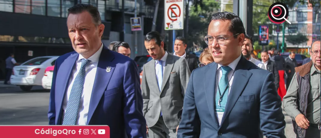 El presidente municipal de Corregidora, Josué Guerrero, asistió al Encuentro Nacional de Alcaldes; además, destacó la importancia del acercamiento y voluntad de la presidenta Claudia Sheinbaum. Foto: Especial