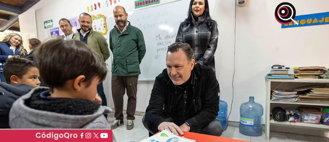 El gobernador Mauricio Kuri encabezó la entrega de la rehabilitación del Centro de Atención Infantil No. 1, la obra fue ejecutada por la CMIC; el objetivo es mejorar las condiciones educativas de las niñas y niños en situación de vulnerabilidad. Foto: Especial