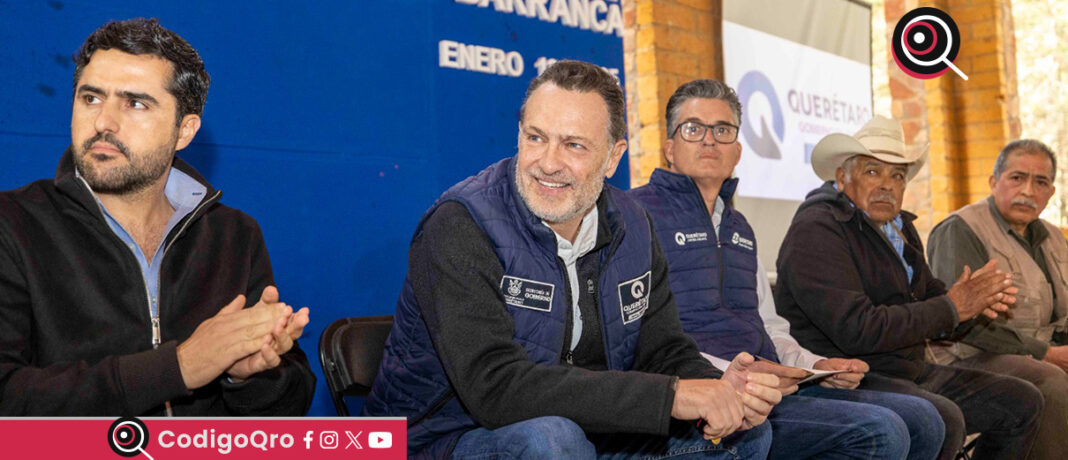 El gobernador Mauricio Kuri se reunió con autoridades y habitantes de Pinal de Amoles. Foto: Especial