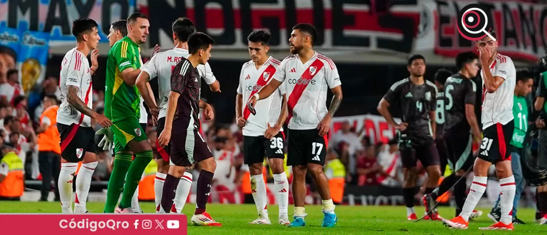 River Plate derrotó 2-0 a México en la cancha del Estadio Monumental de Buenos Aires. Foto: Mexsport