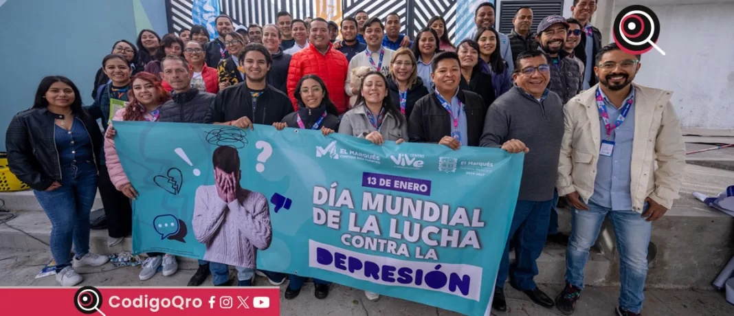 En el marco del Día Mundial de la Lucha contra la Depresión, el municipio de El Marqués realizó una jornada de sensibilización y difusión sobre este trastorno mental