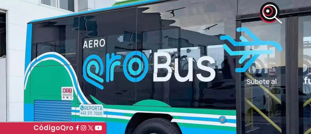 Aero Qrobus conectará la Alameda Hidalgo con el Aeropuerto Internacional de Querétaro. Foto: Especial