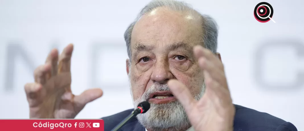 El dueño de Grupo Carso, Carlos Slim, ofreció su conferencia de prensa anual. Foto: Agencia EFE