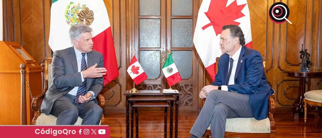 El gobernador de Querétaro, Mauricio Kuri González, estecha conexiones con Canadá. Foto: Especial