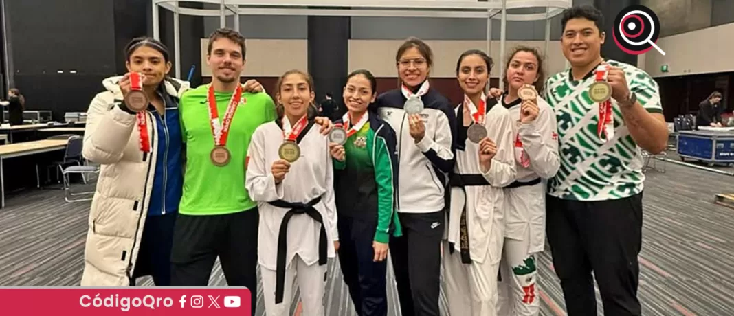 La queretana Paloma García destaca en el taekwondo internacional. Foto: Especial