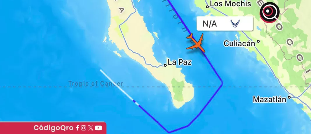 La Sedena detencó el vuelo de un avión militar de Estados Unidos sobre aguas internacionales. Foto: Especial