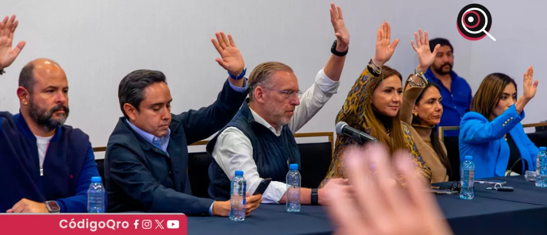 Sesionó la Comisión Permanente Estatal del PAN en Querétaro. Foto: Especial