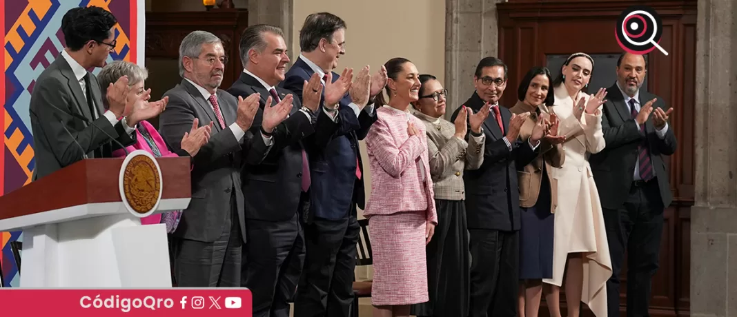 La presidenta de México, Claudia Sheinbaum, se reunió con empresarios en Palacio Nacional. Foto: Especial