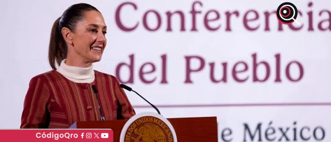 La presidenta Claudia Sheinbaum dijo que su gobierno busca reivindicar a las mujeres de los pueblos indígenas, su lengua y su historia, debido a su contribución a la riqueza cultural y artística de México. Foto: Especial