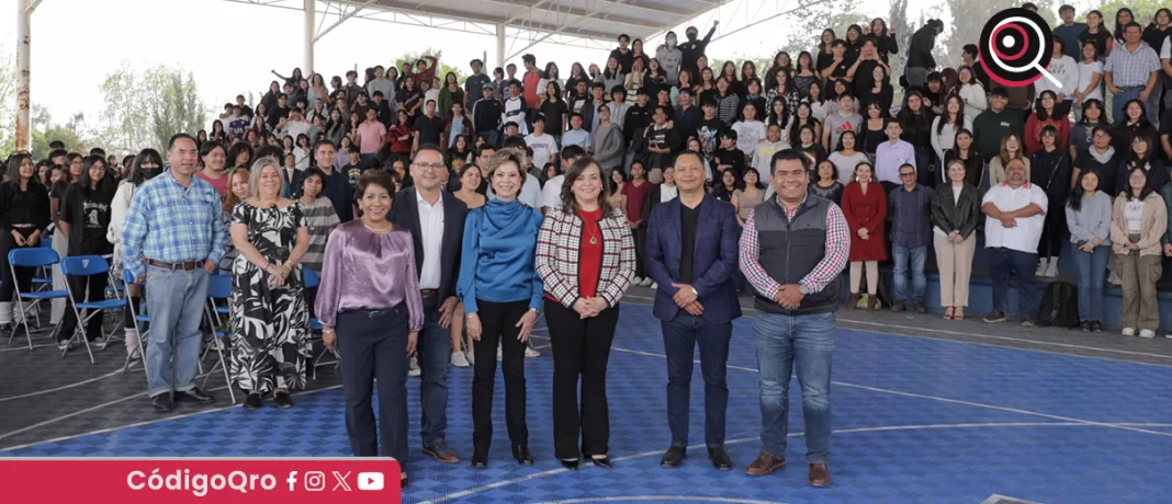 En beneficio de 2 mil 457 estudiantes, se realizan obras en la Prepa Norte de la Escuela de Bachilleres UAQ; el objetivo es brindarle a los alumnos espacios adecuados para su formación. Foto: Especial