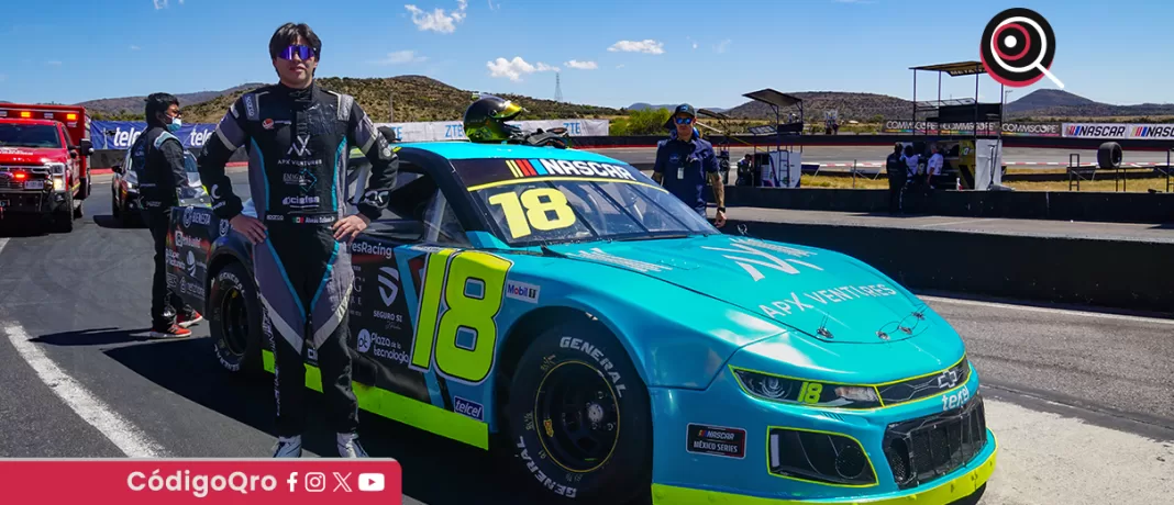 Alonso Salinas, piloto representante de Querétaro, buscará otro buen resultado en su segunda carrera en la categoría Challenge, que se disputará este domingo en Chiapas. Foto: Especial