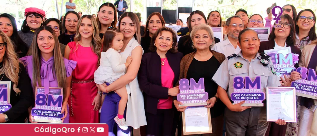 El municipio de Querétaro reconoció el trabajo y el legado de 8 mujeres. Foto: Especial