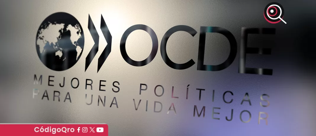 Economistas de la OCDE anticiparon una recesión para México en 2025 y 2026 por el impacto de los aranceles anunciados por EUA; estimaron que la economía mexicana experimentará una contracción de 1.3% este año y de 0.6% para el siguiente. Foto: Especial